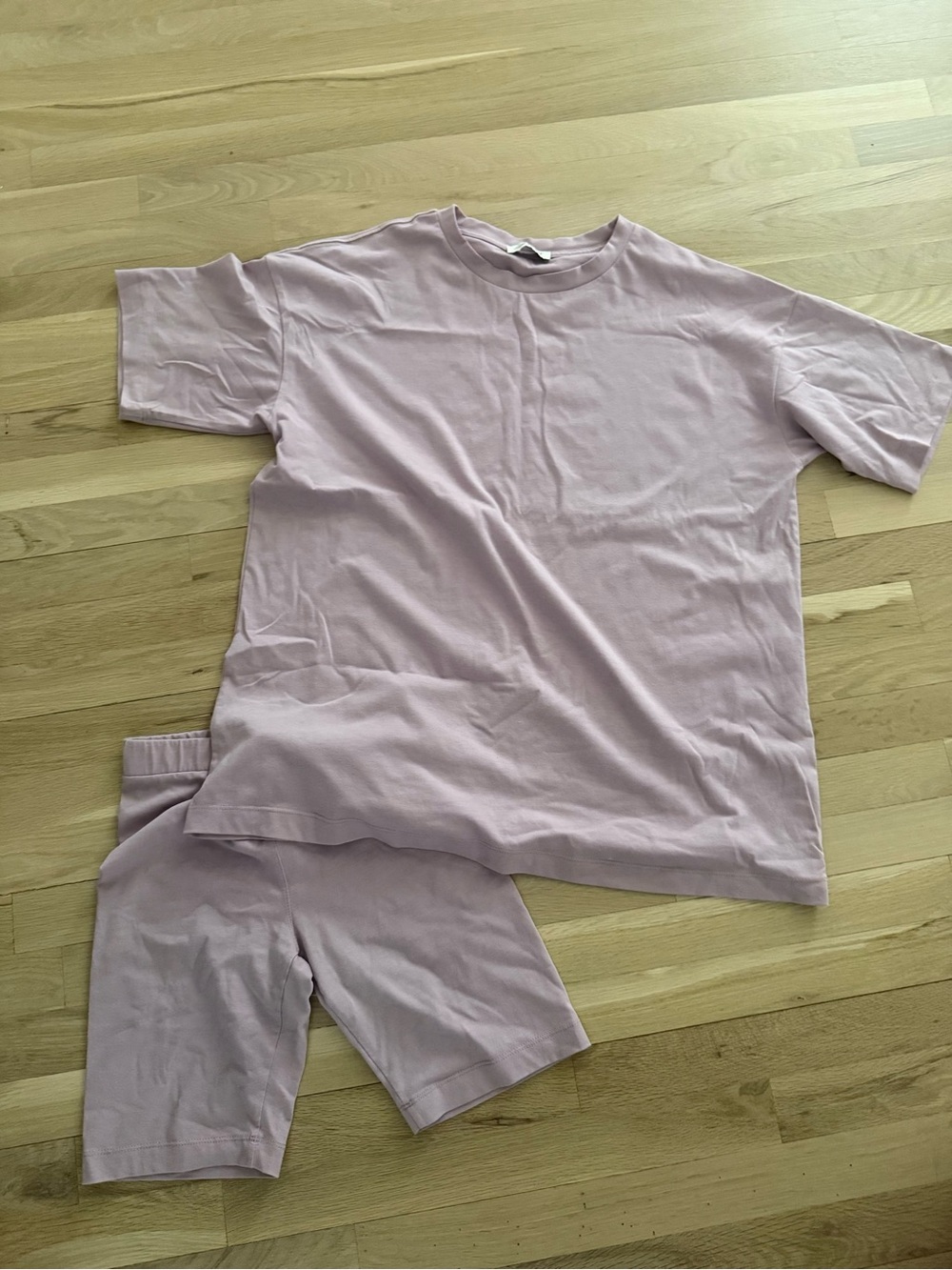 Everyday Bike Shorts Set in Light Mauve